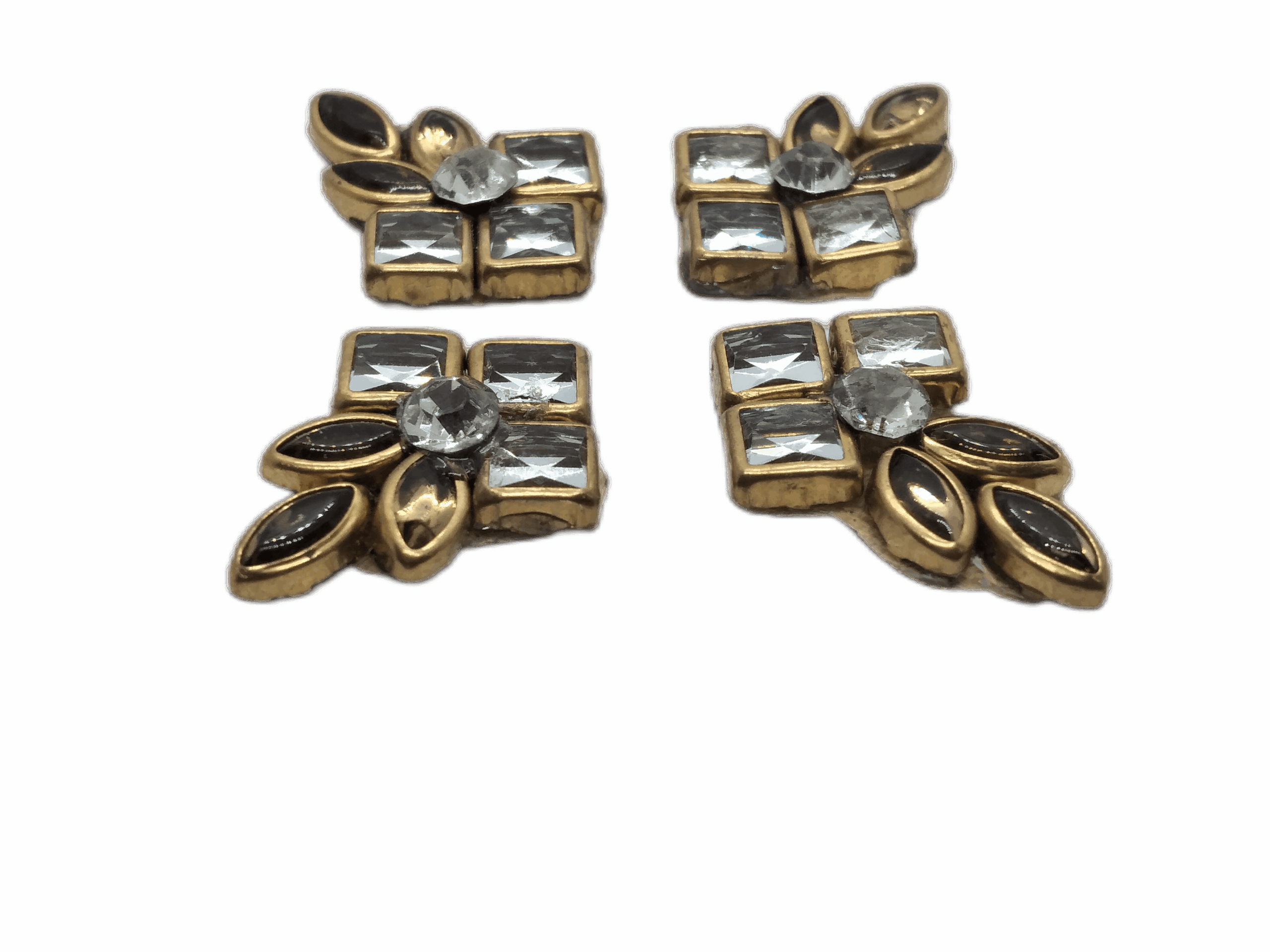 Small Stone & Glass Made Beautiful Design Decorative Applique Patches - Image 4