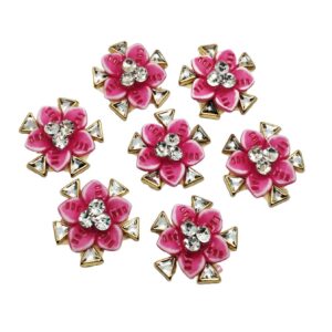 Beautiful Pink Shade Stone & Glass Design  Applique Patches