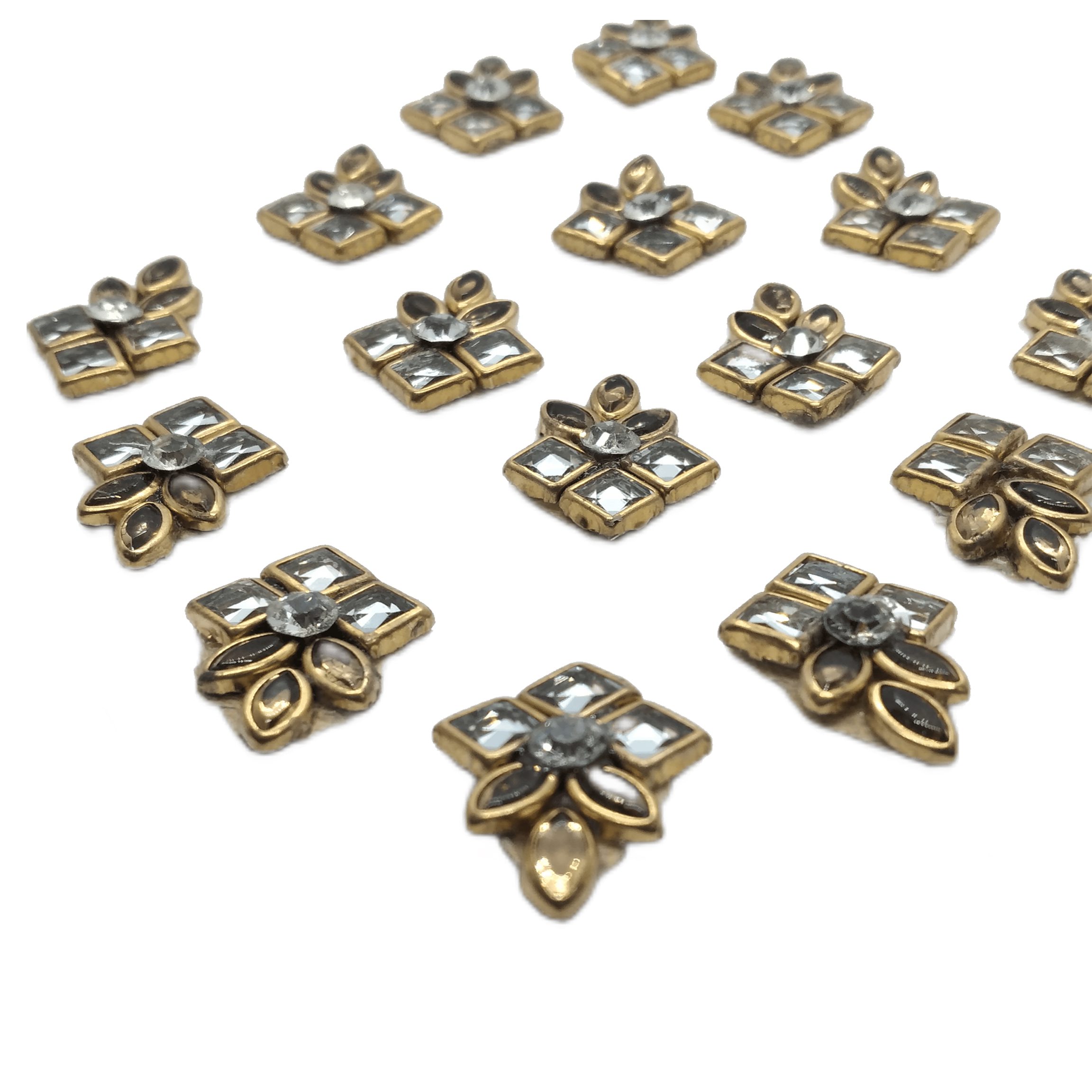 Small Stone & Glass Made Beautiful Design Decorative Applique Patches