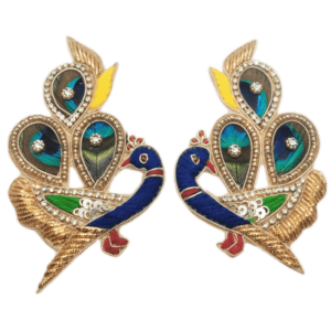 Peacock Feather Beautiful Applique Patches - 1 Pair