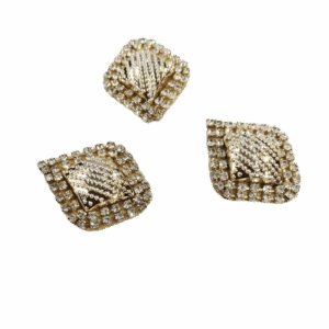 Rectangle Shape Shiny With Stone Design  Applique Patches