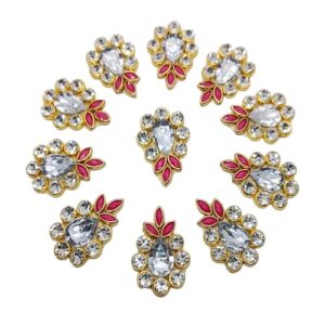 Indulge in Glamour with Pink Crystal SRIMIH4U`s Applique Patches