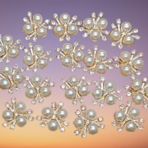 Exquisite 2cm Diameter Pearl Embellishments: SRIMIH4U's Artificial Appliques