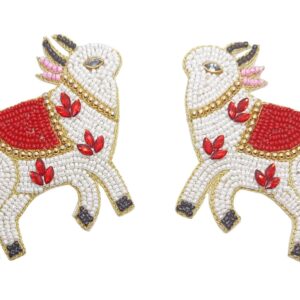 Cow Shape Applique Patches Size Approximately 8 cm x 9 cm